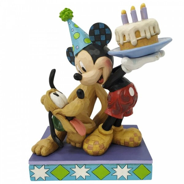 DISNEY Traditions by Jim Shore - BIRTHDAY CAKE (Mickey & Pluto)