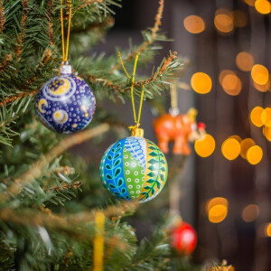 Elephant Parade - Christbaumschmuck / Ornament - Christbaumkugel - Bauble Blossoming tree of love L - 6,5cm