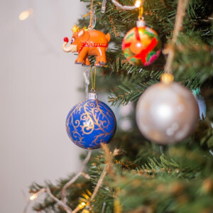 Elephant Parade - Christbaumschmuck / Ornament - Christbaumkugel - Bauble Golden Lotus L - 6,5cm