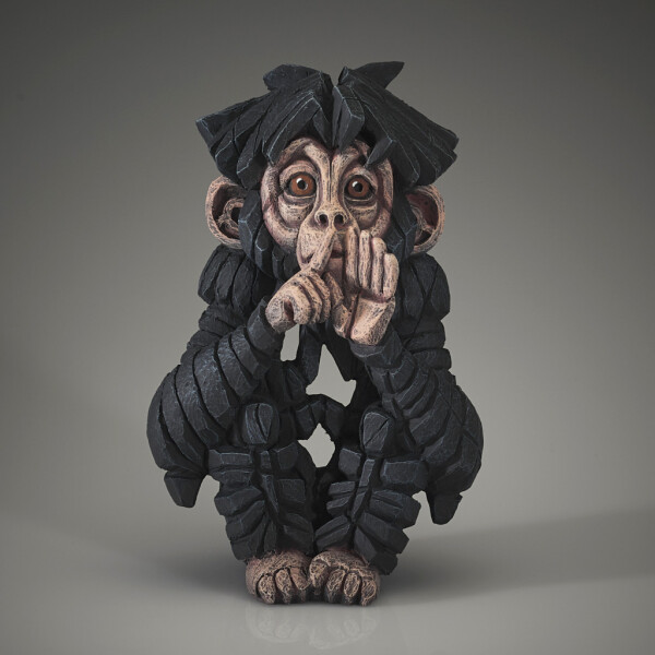 EDGE SCULPTURE - Schimpanse baby Speak no evil