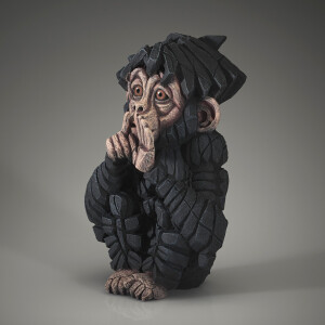 EDGE SCULPTURE - Schimpanse baby "Speak no evil"