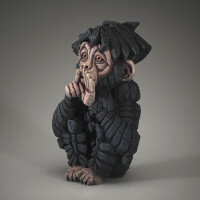 EDGE SCULPTURE - Schimpanse baby "Speak no evil"