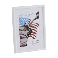 Bilderrahmen Kunststoff für Passepartout-Bilder 24 x 30cm - diverse Farben stahl