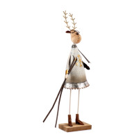 BADEN Collection - Deko-Figur - Rentier mit Skiern 37cm