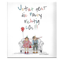 Passepartout-Bild 24 x 30cm - Barbara Freundlieb - Jetzt geht die Party richtig los!
