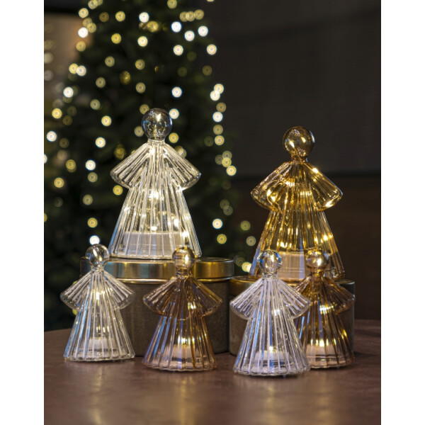 SIRIUS - Alberte Angel mini Set amber (2 Stück je 10,5cm) Weihnachtsengel