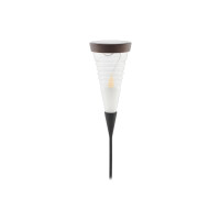 SIRIUS - Aston Solar-Leuchte torch / Erdleuchte schwarz/braun 9,6x45cm