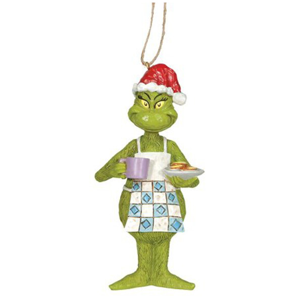 Dr. Seuss THE GRINCH by JIM SHORE Christbaumschmuck - Grinch in Apron - hanging ornament
