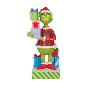 Dr. Seuss THE GRINCH by JIM SHORE - Grinch holding...