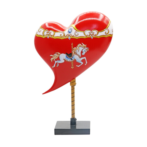 Heart Beats - Dekoherz / Herz Skulptur 20cm - Le caroussel du bonheur (Jaquet Droz)