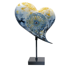 Heart Beats - Dekoherz / Herz Skulptur 20cm - Sanctuaire...