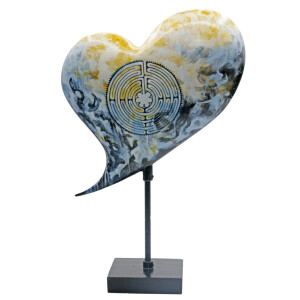 Heart Beats - Dekoherz / Herz Skulptur 20cm - Sanctuaire...