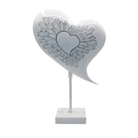 Heart Beats - Dekoherz / Herz Skulptur 20cm - Vanessa HEARTBEATS IN THE CITY