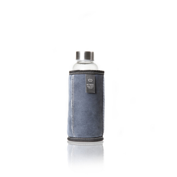 KYWIE Amsterdam - Flaschenkühler - Demi Cooler 0,33 - 0,5l - Wildleder blau