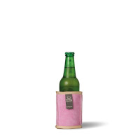 KYWIE Amsterdam - Flaschenkühler - Koozie Cooler 0,33l Dose / Flasche - Wildleder pink