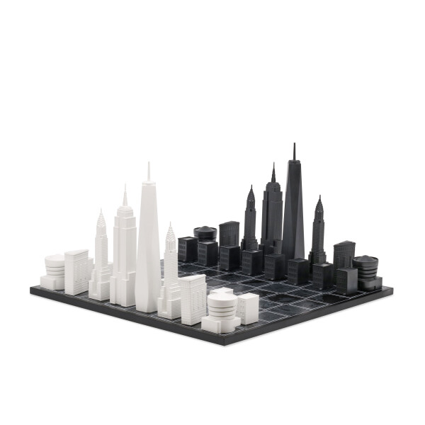 SKYLINE-CHESS - Design - Schach / Schachspiel - New York City (NYC) Acrylic Edition / wooden board