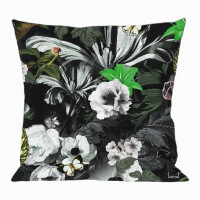 La Ligne 29 - Kissen / Dekokissenbezug - Zanzibar 60x60cm XL mit Silberpaspel