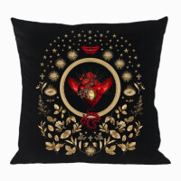 La Ligne 29 - Kissen / Dekokissenbezug - Si je mourais la-bas 60x60cm XL mit Silberpaspel