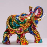 BARCINO DESIGNS - CARNIVAL Edition - Elefant classico gold 11cm