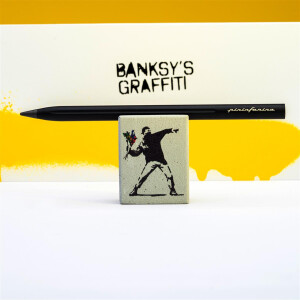 PININFARINA segno - SMART pencil / Graphitstift - BANKSY Edition - Flower gelb