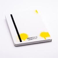 PININFARINA segno - NOTES / Notebook - BANKSY Edition - Flower gelb - 128 Seiten