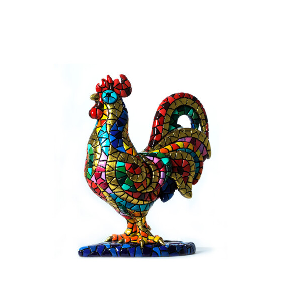 BARCINO DESIGNS - CARNIVAL Edition - Hahn / rooster classico gold 14cm