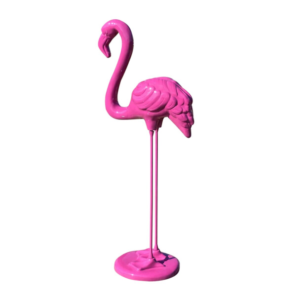 Atelier Design - Outdoor-Dekofigur / Skulptur XL - Flamingo pink - 120cm
