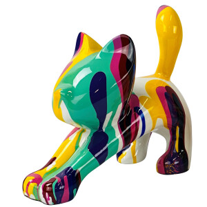 Atelier Design - Dekofigur / Skulptur - Katze Pop-Art...