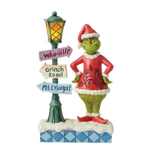 Dr. Seuss THE GRINCH by JIM SHORE - Grinch by lamppost /...