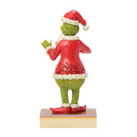 Dr. Seuss THE GRINCH by JIM SHORE - Grinch with hot chocolate mug / Grinch mit heißer Schokolade - Dekofigur