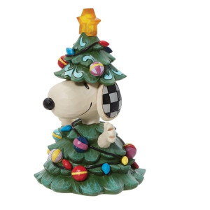 PEANUTS by Jim Shore - SNOOPY DRESSED AS TREE (LED)