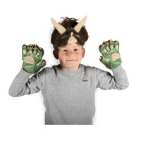 WILD & SOFT - Kostüm / Spieleset - DINO Adam (Maske, Handschuhe, Gürtel)