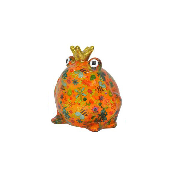 Spardose POMME PIDOU - Froschkönig Freddy - orange / Bienen
