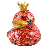 Spardose POMME PIDOU - Ente Betty - pink / Hibiskus