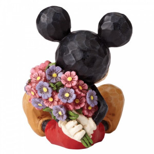 DISNEY Traditions by Jim Shore - MICKEY WITH FLOWERS mini