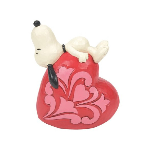 PEANUTS by Jim Shore - SNOOPY LAYING ON HEART