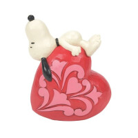 PEANUTS by Jim Shore - SNOOPY LAYING ON HEART