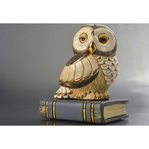 DE ROSA Coll. - Owl on book / Eule - MEDIUM WILDLIFE
