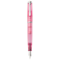 PELIKAN Classic Serie - Füllhalter / Füller / Füllfederhalter M205 M - rose-quartz im Geschenkset mit 50ml Edelstein Ink rose-quartz