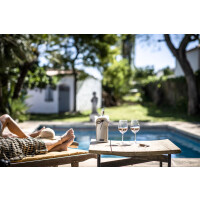 KYWIE Amsterdam - Flaschenkühler - Champagner Cooler - Glattleder beige lack