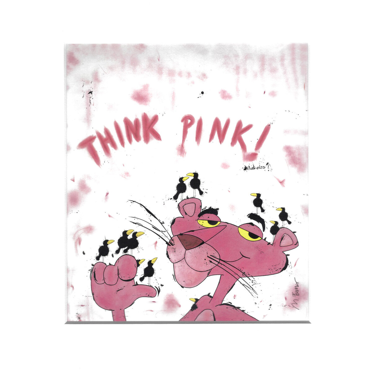 Passepartout-Bild 24 x 30cm - Michael Ferner - Think pink...