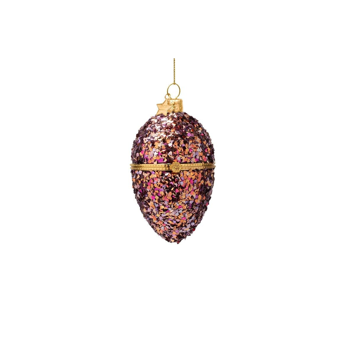 Vondels - Christbaumschmuck aus Glas - multicolor egg...