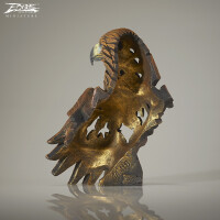 EDGE SCULPTURE Miniaturen - Golden eagle Büste