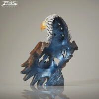 EDGE SCULPTURE Miniaturen - Bald eagle / Weisskopfseeadler Büste