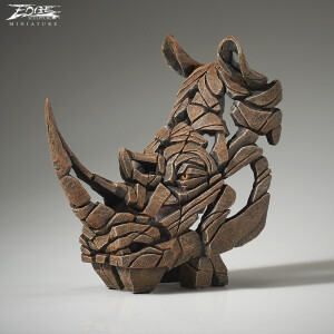 EDGE SCULPTURE Miniaturen - Rhino / Nashorn Büste