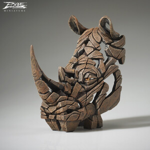 EDGE SCULPTURE Miniaturen - Rhino / Nashorn Büste
