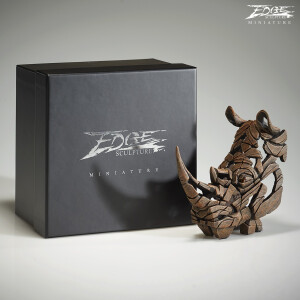 EDGE SCULPTURE Miniaturen - Rhino / Nashorn Büste