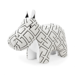 ZÜNY x KVADRAT Collection - Buchstütze 1kg - Nilpferd K-Grid weiß