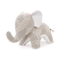 ZÜNY x KVADRAT Collection - Buchstütze 1kg - Elefant Razzle Dazzle weiß