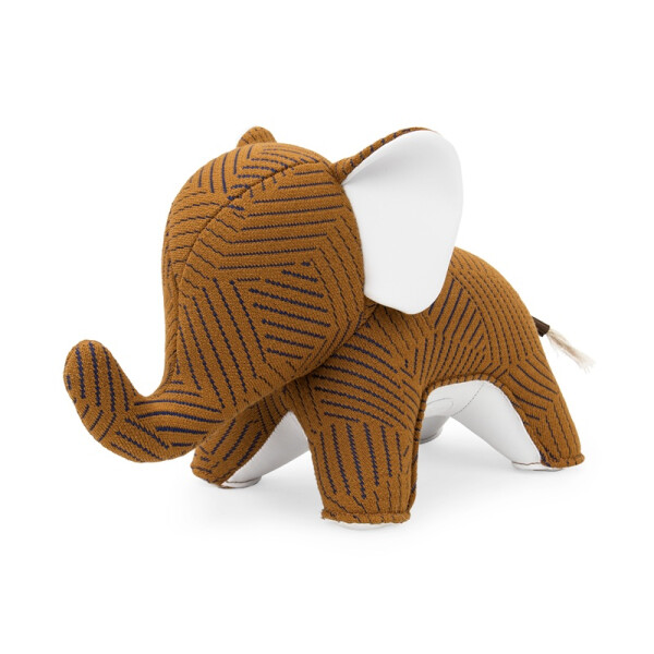 ZÜNY x KVADRAT Collection - Buchstütze 1kg - Elefant Razzle Dazzle braun / tan